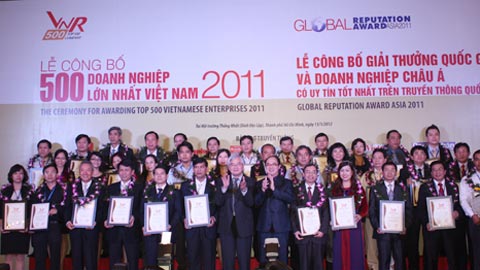 Công bố 500 DN lớn nhất Việt Nam năm 2011