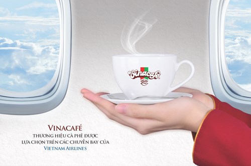 Vinacafé chính thức có mặt trên các chuyến bay của Vietnam Airlines