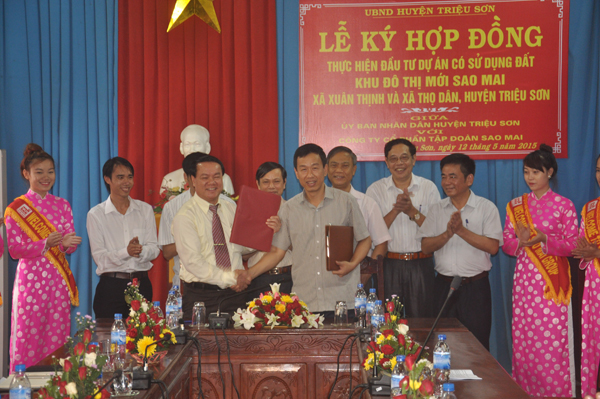 Tập đoàn Sao Mai xúc tiến đầu tư dự án khu đô thị mới tại Triệu Sơn, Thanh Hoá