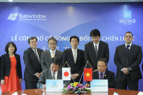 Đối tác Nhật thành cổ đông chiến lược của Eurowindow