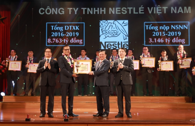 Nestlé Việt Nam được Vinh Danh "Đơn Vị Nộp Thuế Tiêu Biểu"
